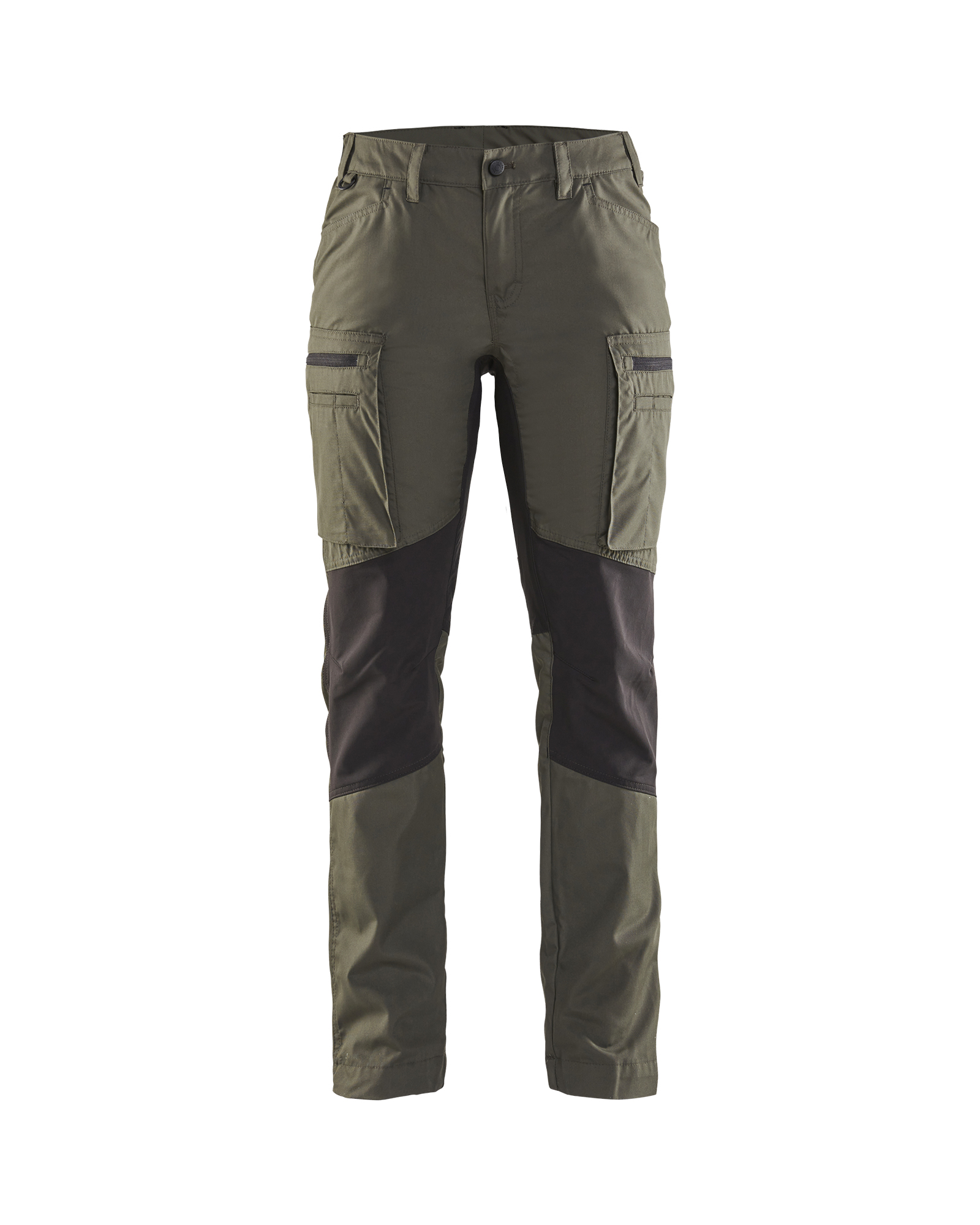 Pantalon maintenance +stretch femme Blåkläder 7159 Vert armée/Noir Blaklader - 715918454699C