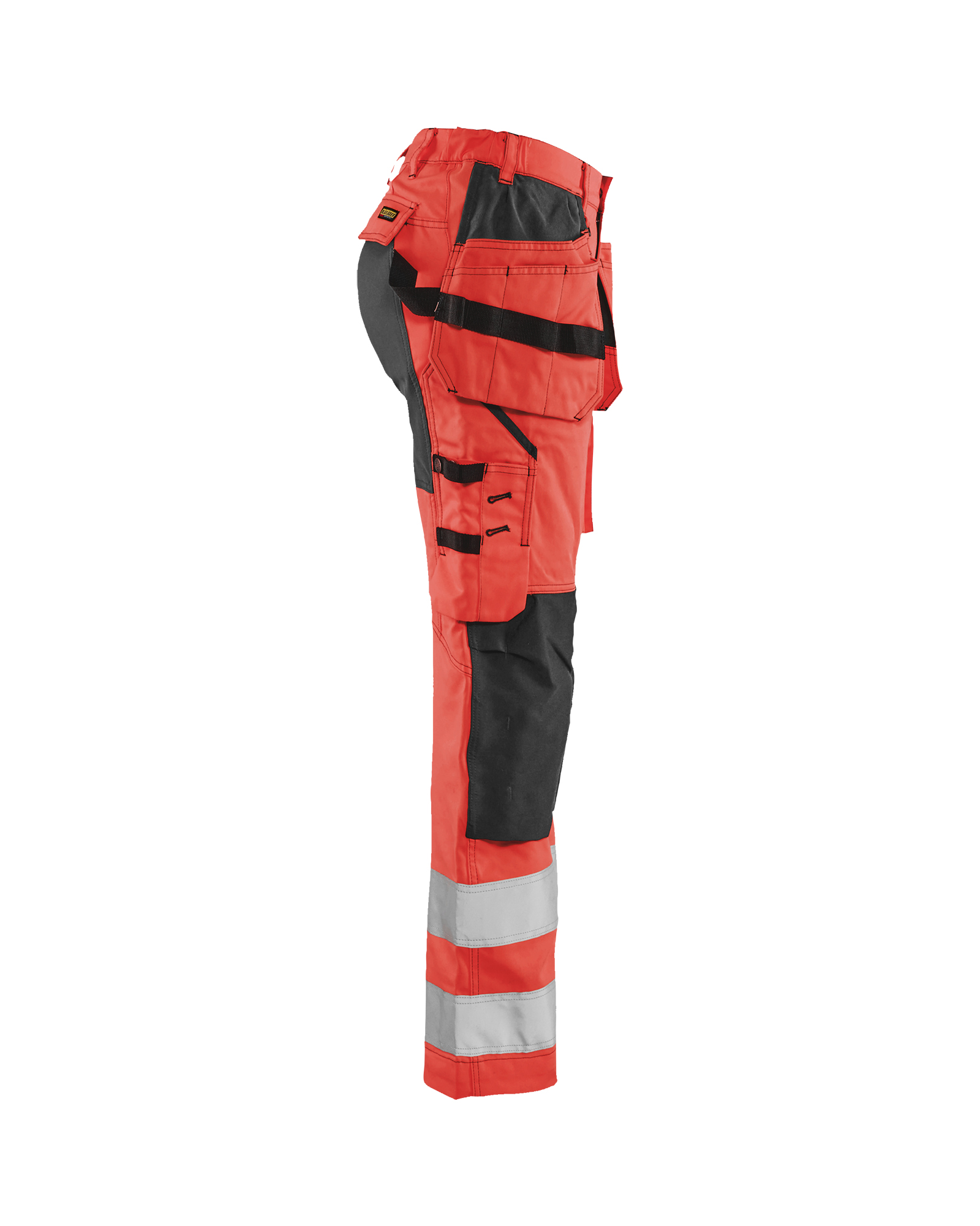 Pantalon +stretch haute-visibilité femme Blåkläder 7163 Rouge fluo/Noir Blaklader - 716318115599C
