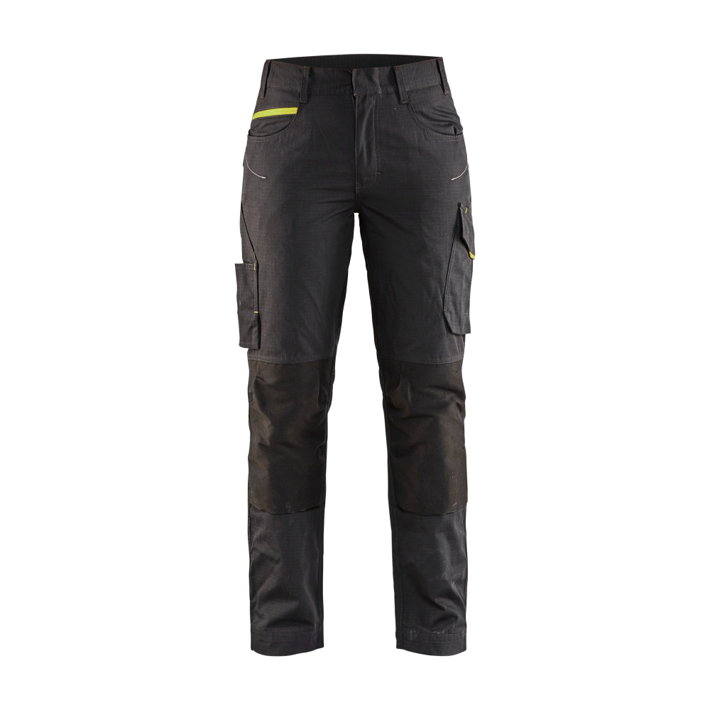 Pantalon maintenance +stretch femme Blåkläder 7195 Noir/Jaune fluo Blaklader - 719513309933C