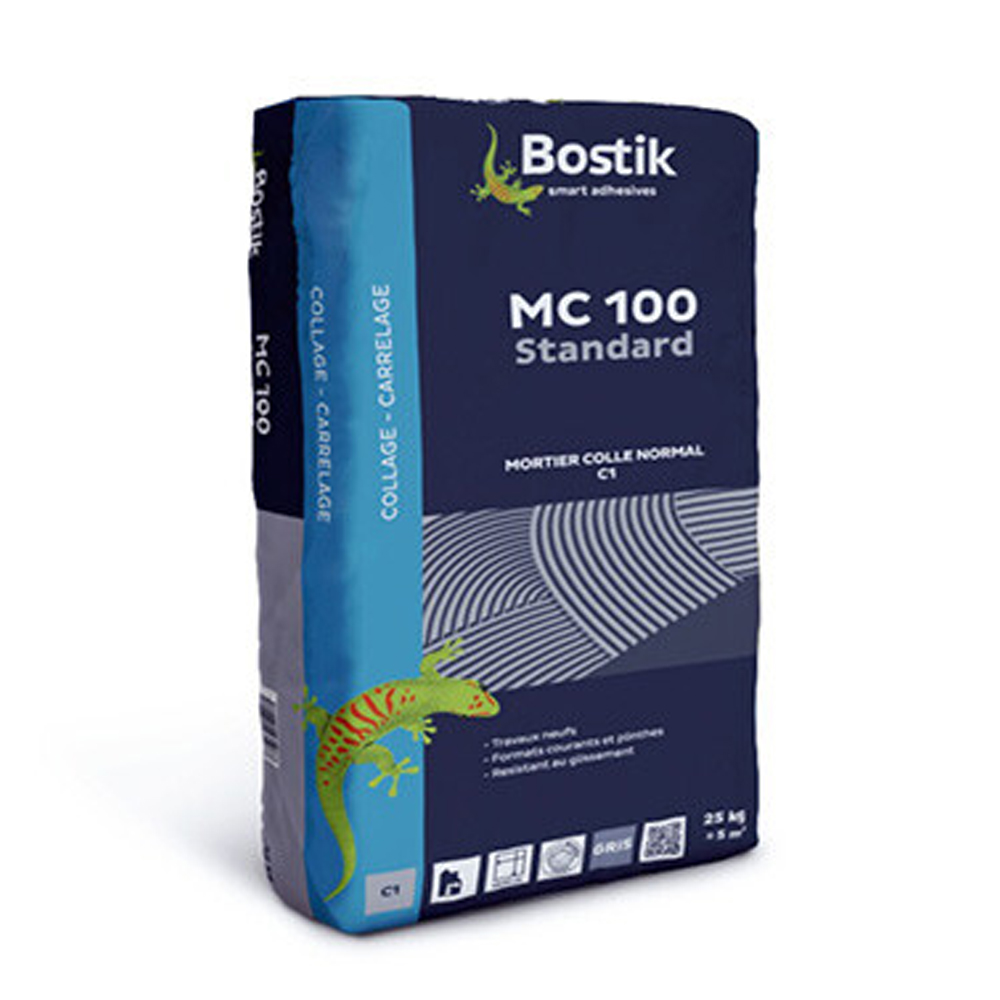 Mortier colle MC 100 standard - blanc - 25 kg - BOSTIK - 30604233