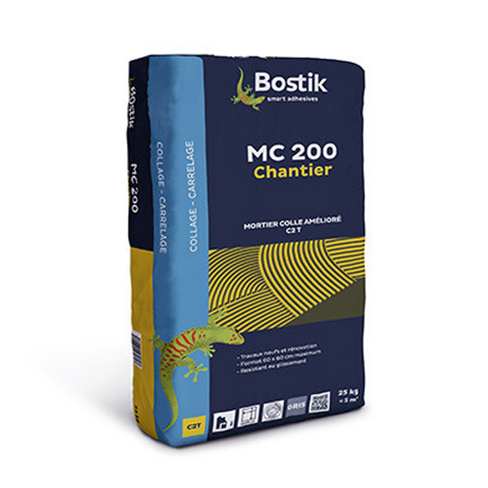 Mortier colle MC 200 Chantier blanc - 25kg - BOSTIK - 30604236