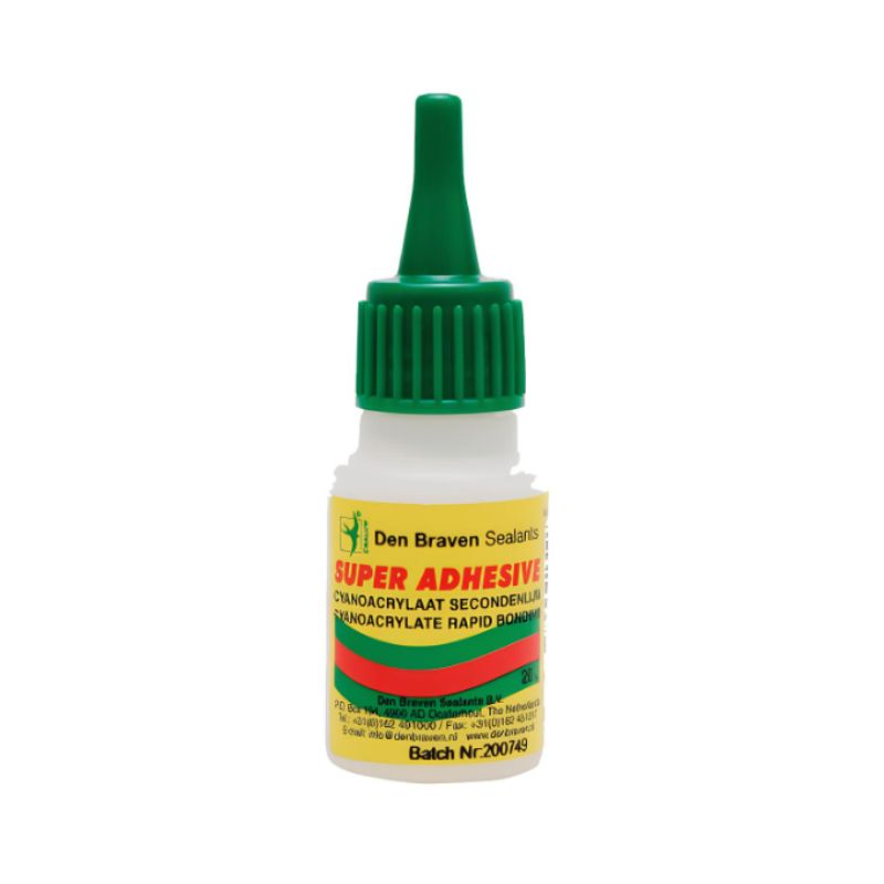 Colle liquide à durcissement rapide Super adhesive - Beige 20g - Lot de 25 - DEN BRAVEN - 31000702