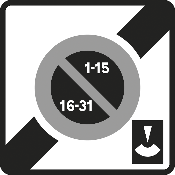 Panneau carré Sortie zone stationnement disque 700 B50e cl2 - NADIA SIGNALISATION - CAR700E2B50e