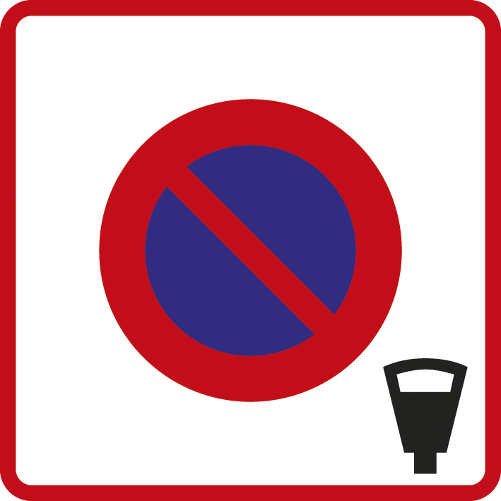 Panneau carré Entrée d'une zone à stationnement payant 500 Ecolign B6b4 cl2 - NADIA SIGNALISATION - CAR500E2B6b4