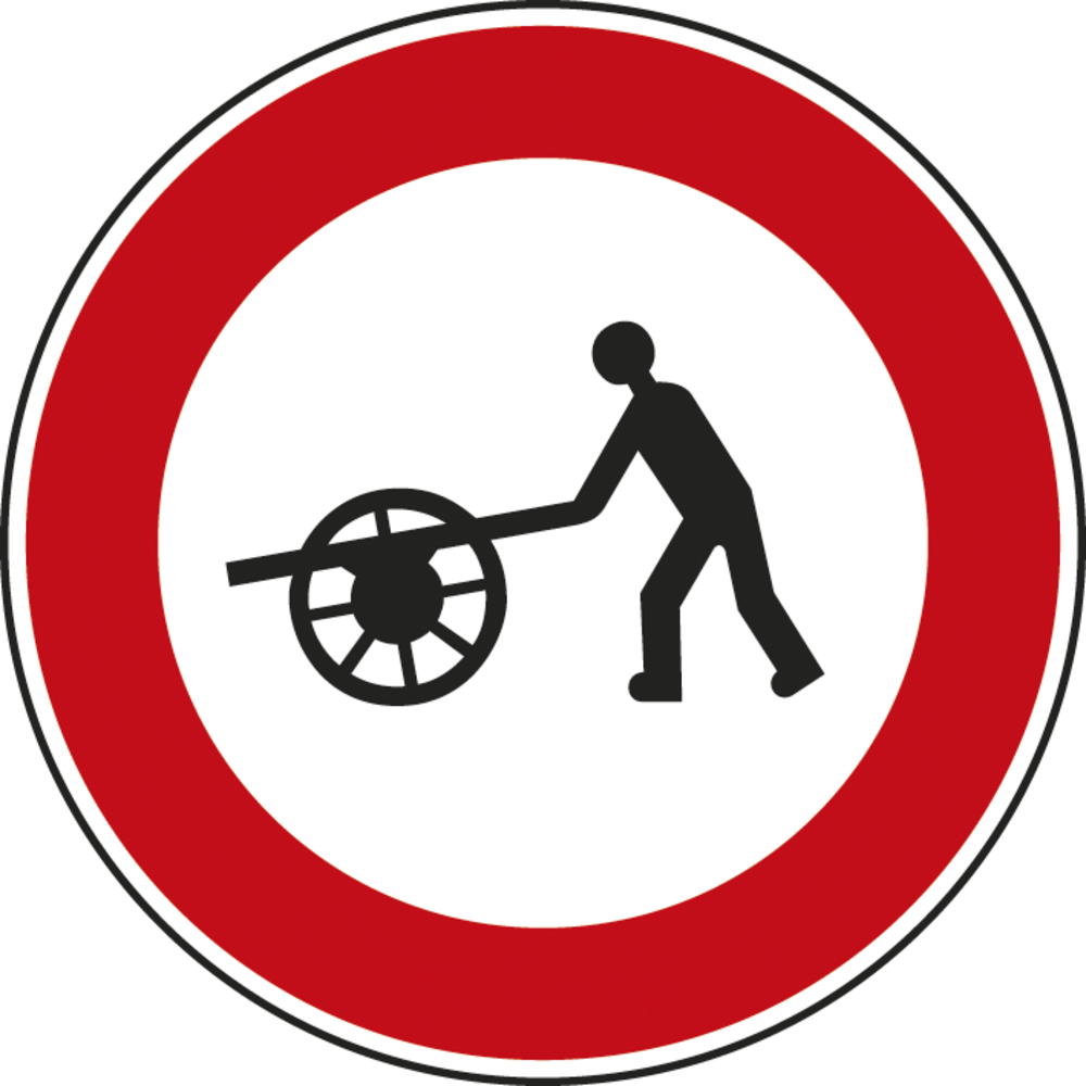 Panneau disque accès interdit voitures bras 850 Ecolign B9e cl2 - NADIA SIGNALISATION - DIS850E2B9e