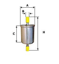 FILTRE CARBURANT EN LIGNE - BALDWIN - S-30212