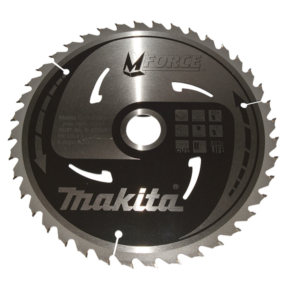 LAME CARBURE MFORCE BOIS 235X30MM 40D MAKITA - B32085