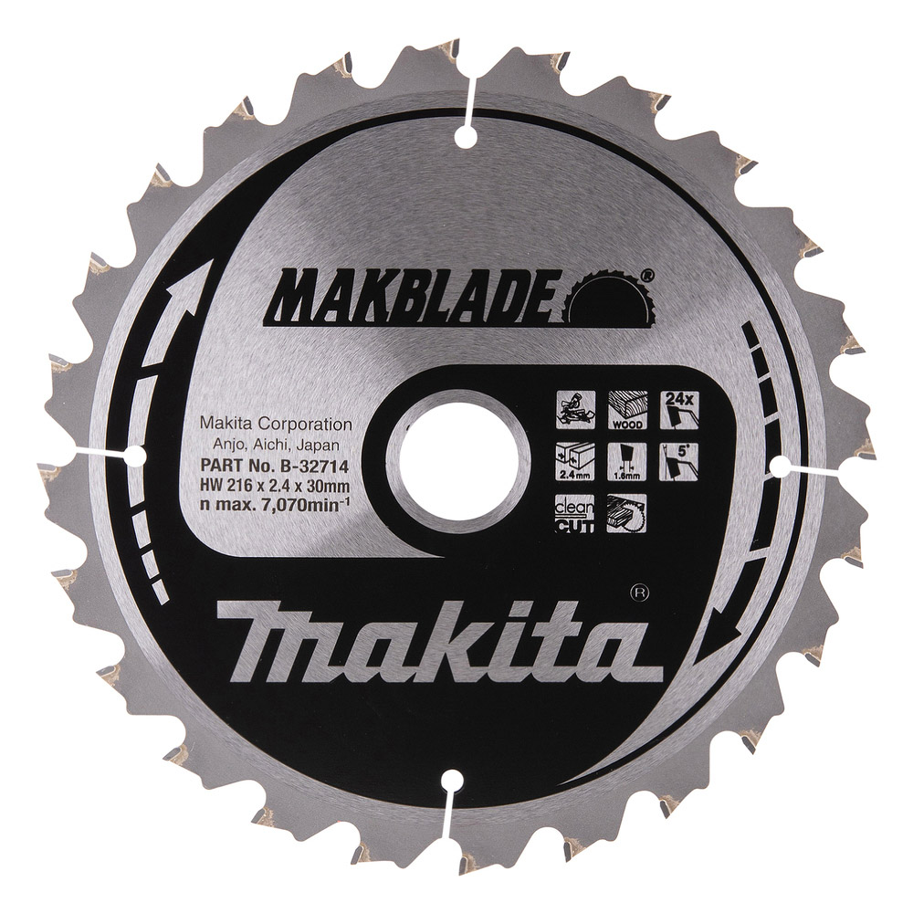 LAME CARBURE MAKBLADE BOIS 216X30MM 24D MAKITA - B32714