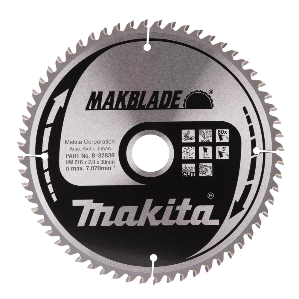 LAM TCT ST MAK 216/30/60 BOIS MAKITA - B32839