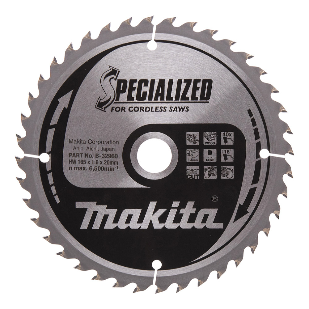 LAM TCT BSS610 165/20/40 BOIS MAKITA - B32960