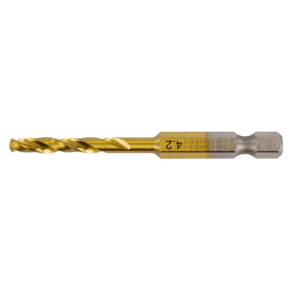 Forets MAKITA courts à métaux HSS titane pour visseuses à chocs 4.2X71 - B50930