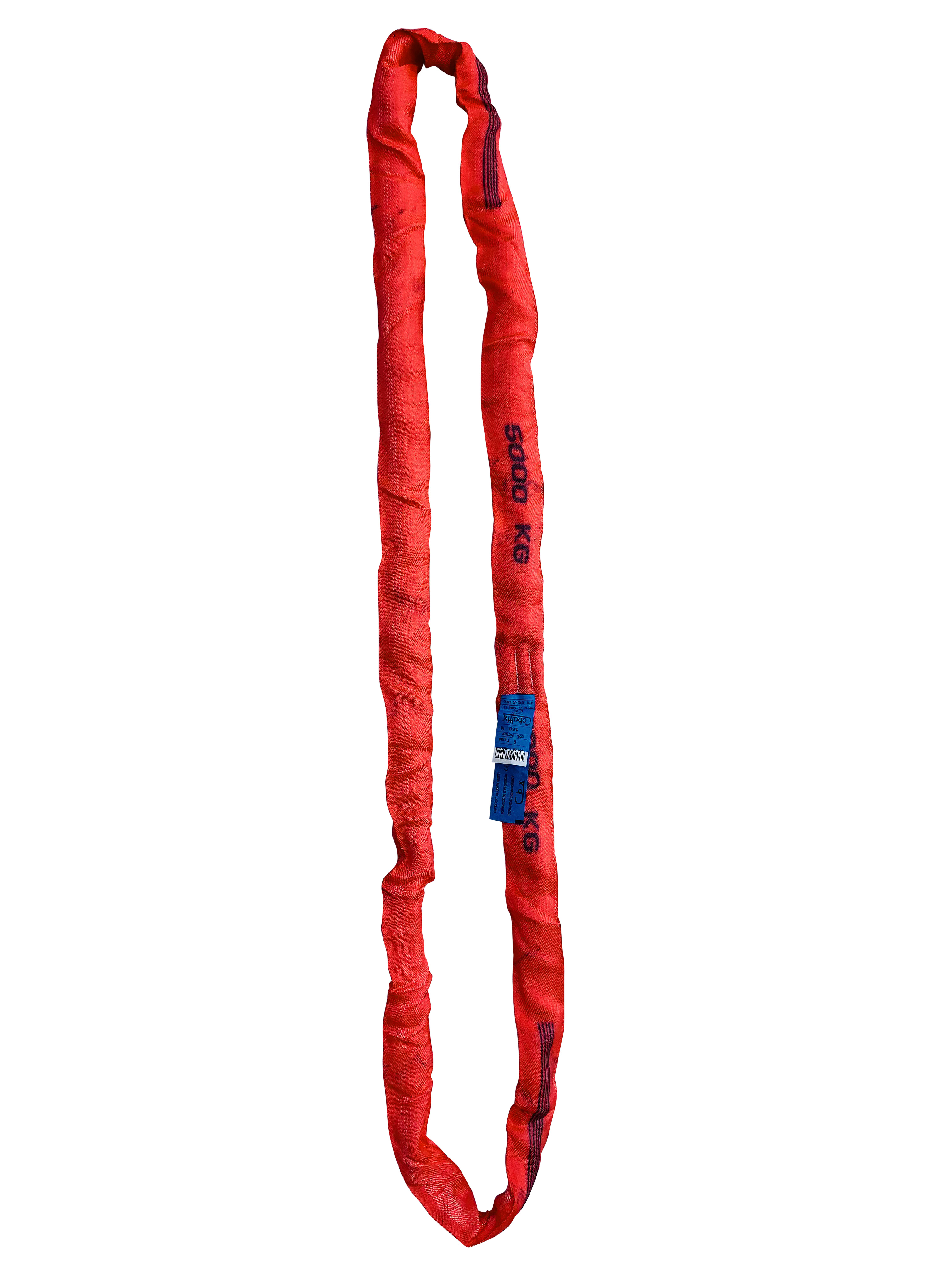 ELINGUE SANGLE RONDE ESTROPE SYNTHETIQUE C27 Lg tendue 2,5m CU 5000KG<br /> COBALTIX - R27012.5