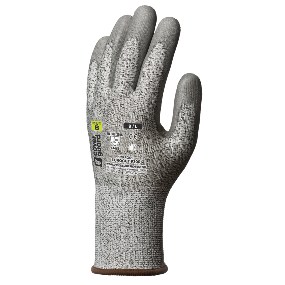 Gant EUROCUT P300 Jauge 13 gris - COVERGUARD - 1CRFG