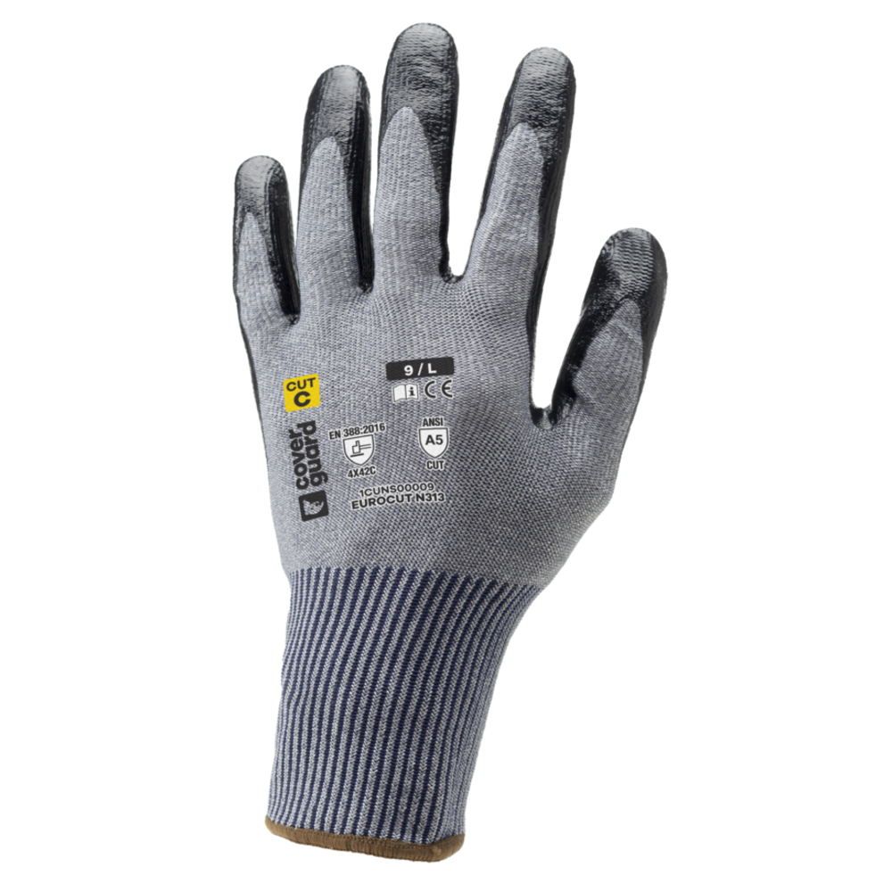 Gant EUROCUT N313 Jauge 13 gris - COVERGUARD - 1CUNS00