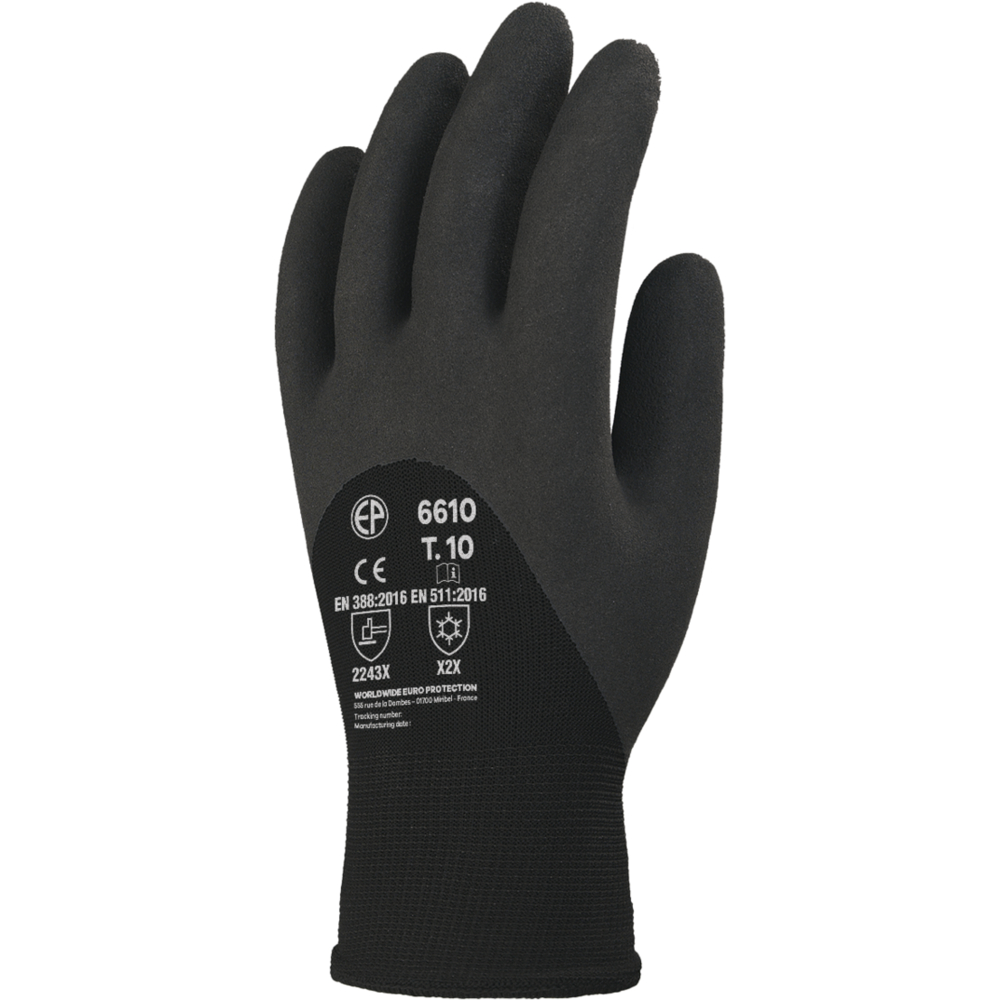Gant EUROWINTER 6610 noir - COVERGUARD - MO6610