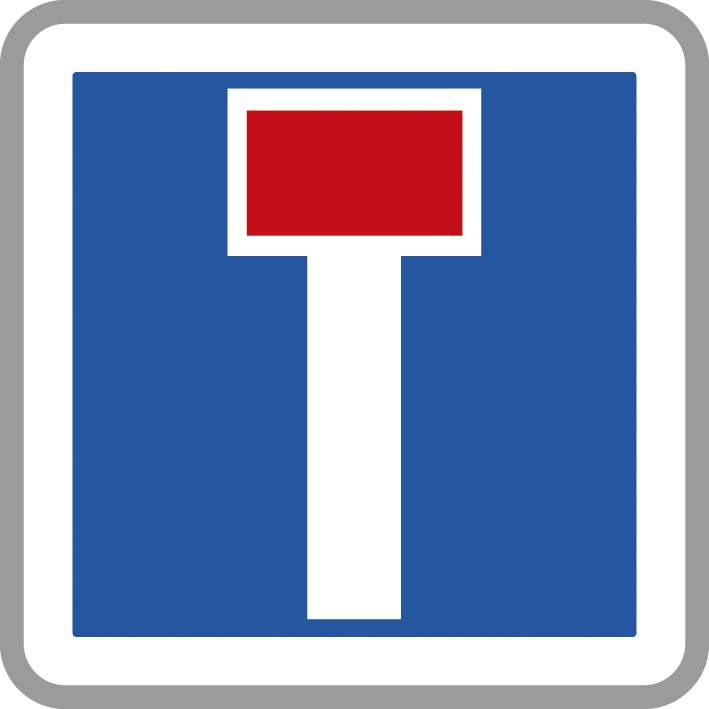 Panneau carré Impasse 900 Ecolign C13a cl2 - NADIA SIGNALISATION - CAR900E2C13a