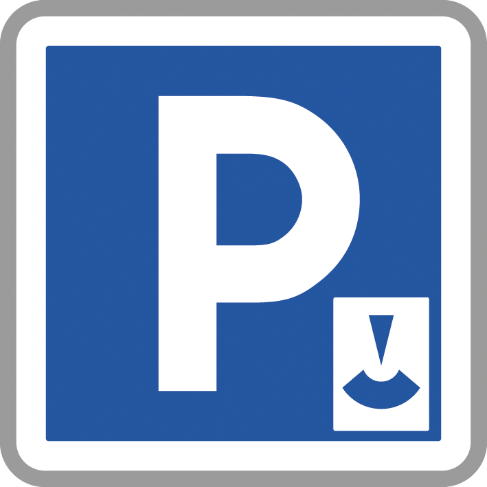 Panneau carré stationnement limité disque 900 Ecolign C1b cl2 - NADIA SIGNALISATION - CAR900E2C1b
