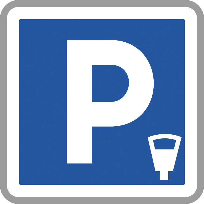 Panneau carré stationnement payant aménagé 900 Ecolign C1c cl1 - NADIA SIGNALISATION - CAR900E1C1c