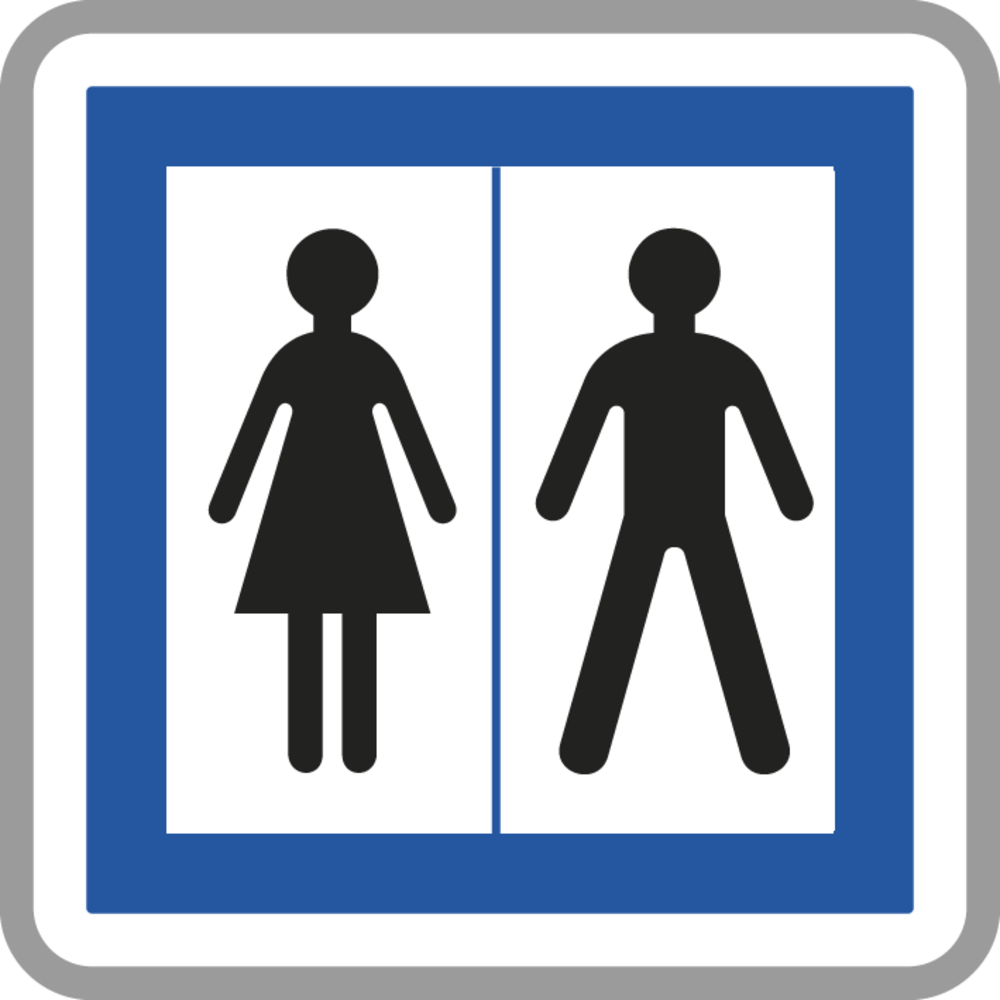 Panneau carré Toilettes ouvertes au public 500 Ecolign CE12 cl1 - NADIA SIGNALISATION - 1011012