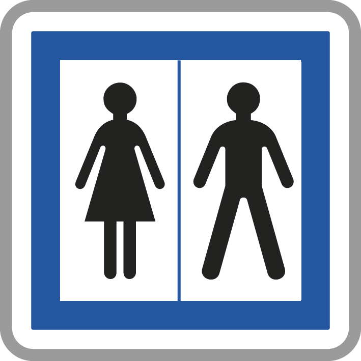 Panneau carré Toilettes ouvertes au public 900 CE12 cl2 - NADIA SIGNALISATION - CAR900E2CE12