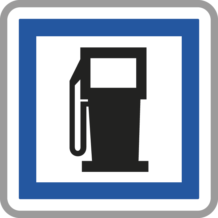 Panneau carré Poste carburant 24/7 900 Ecolign CE15a cl2 - NADIA SIGNALISATION - CAR900E2CE15a