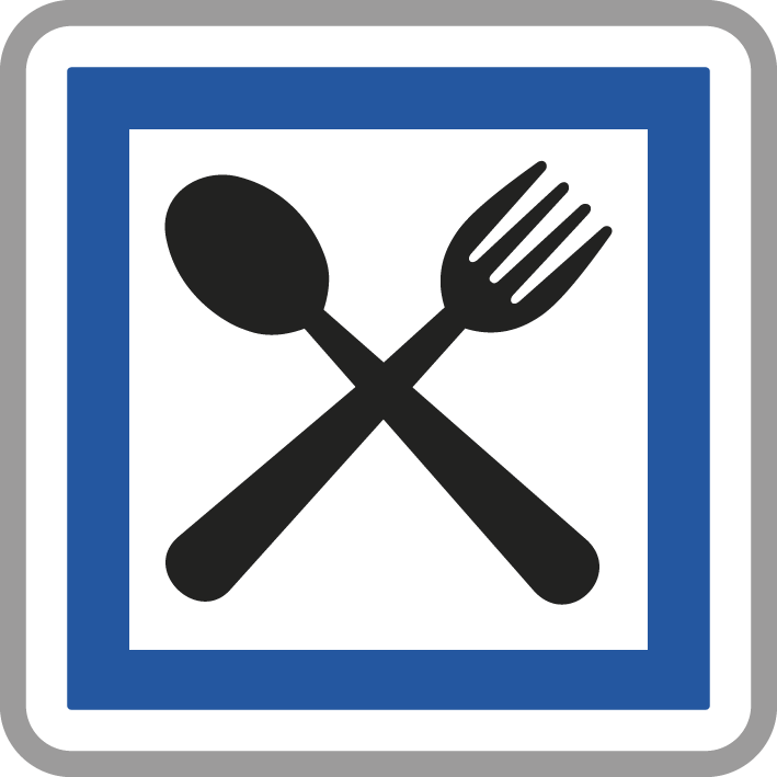 Panneau carré Restaurant ouvert 7j/7 900 Ecolign CE16 cl2 - NADIA SIGNALISATION - CAR900E2CE16
