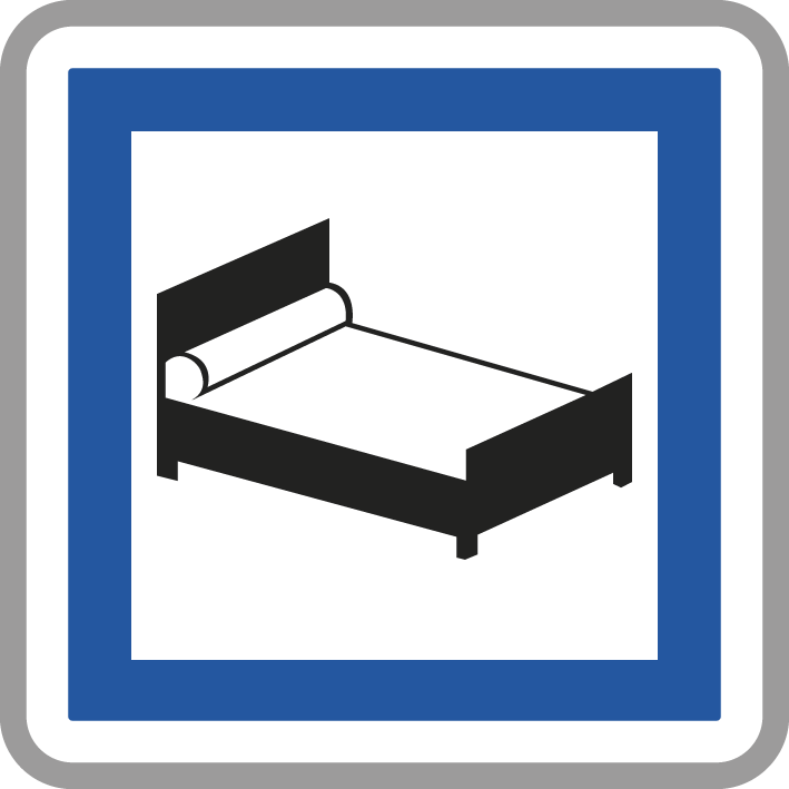 Panneau carré hôtel ou motel ouvert 7j/7 900 Ecolign CE17 cl1 - NADIA SIGNALISATION - CAR900E1CE17