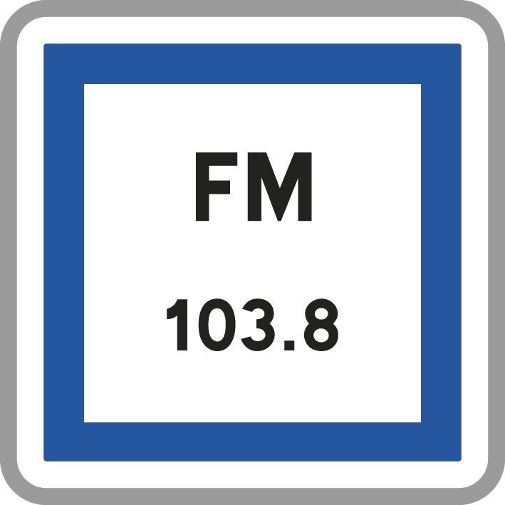 Panneau carré Fréquence Émission Station Radio 700 Ecolign CE22 cl2 - NADIA SIGNALISATION - CAR700E2CE22
