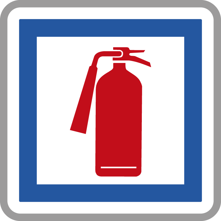 Panneau carré moyen de lutte contre l'incendie 900 Ecolign CE29 cl2 - NADIA SIGNALISATION - CAR900E2CE29