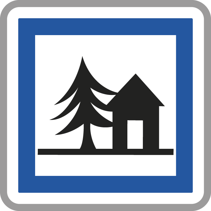 Panneau carré Signalisation Auberge de Jeunesse 900 CE5a cl1 - NADIA SIGNALISATION - CAR900E1CE5a