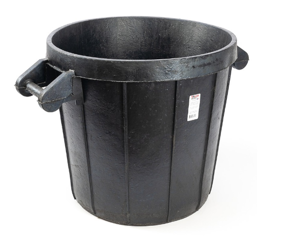 Poubelle de chantier caoutchouc d'une capacité 75 litres TALIAPLAST - 330209