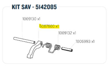 LOQUET DE SECURITE COMPLET - 5087800