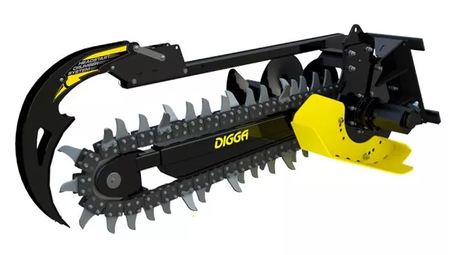 Trancheuse de sol DIGGA BIGFOOT XD profondeur max 1200mm - largeur 300mm -chaine DIGGATAC - BFT2000014