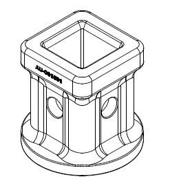 EMMANCHEMENT A SOUDER DIGGA CARRE 57MM AU-001581