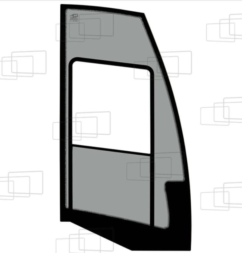 VITRE PORTE DROITE ADAPTABLE MECALAC 12MTX (2015)