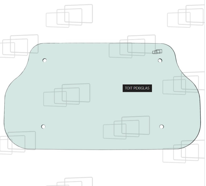 VITRE SUPERIEURE DE CABINE BOBCAT 7120411 - 273649G