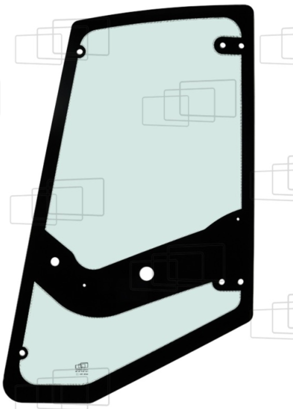 VITRE DE PORTE GAUCHE EQUIVALENT MECALAC HITACHI AHLMANN
