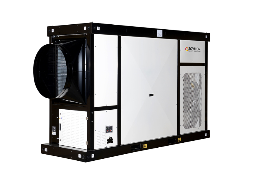 Chauffage air pulsé fixe 235kW avec brûleurs fuel ou gaz à combustion indirecte SCUDO240