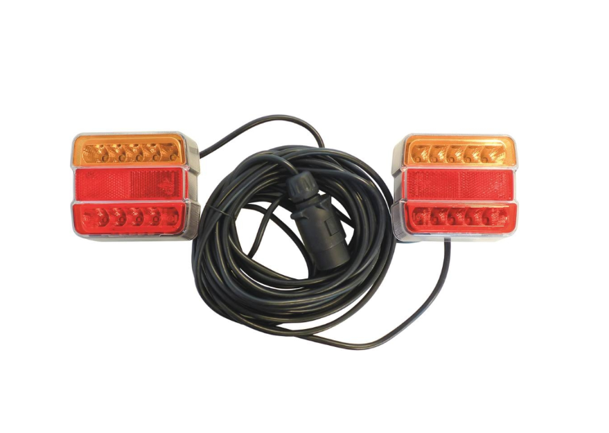 Kit de signalisation arrière LED 12V 7,5m magnétique SODIFLASH 17239