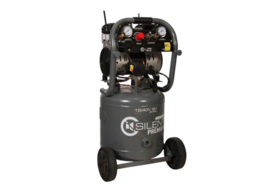 Compresseur silencieux LACME vertical 40 l 8 bar 12,1 m³/h Silent 12/40v sh 461930