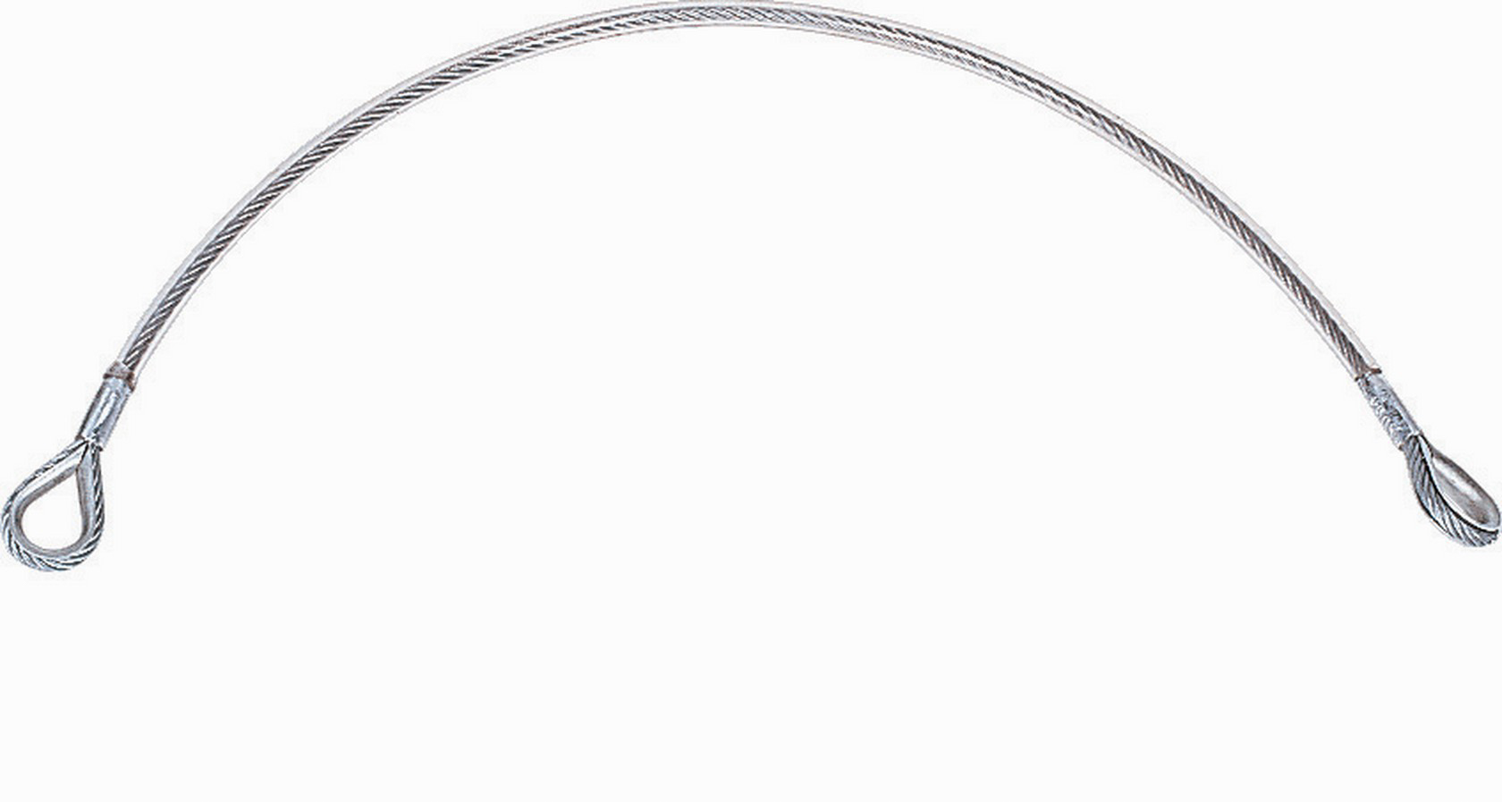 LONGE COSSEE EN ACIER - 1 M DELTA PLUS- AM007
