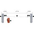 LIGNE DE VIE TEMPORAIRE HORIZONTALE EN CÂBLE - MAX 12 M DELTA PLUS- LV301