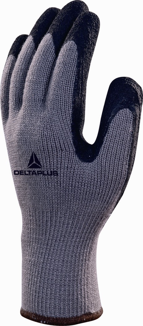 Gant tricot acrylique - paume enduite mousse latex gris/noir - DELTA PLUS - D020VV7350