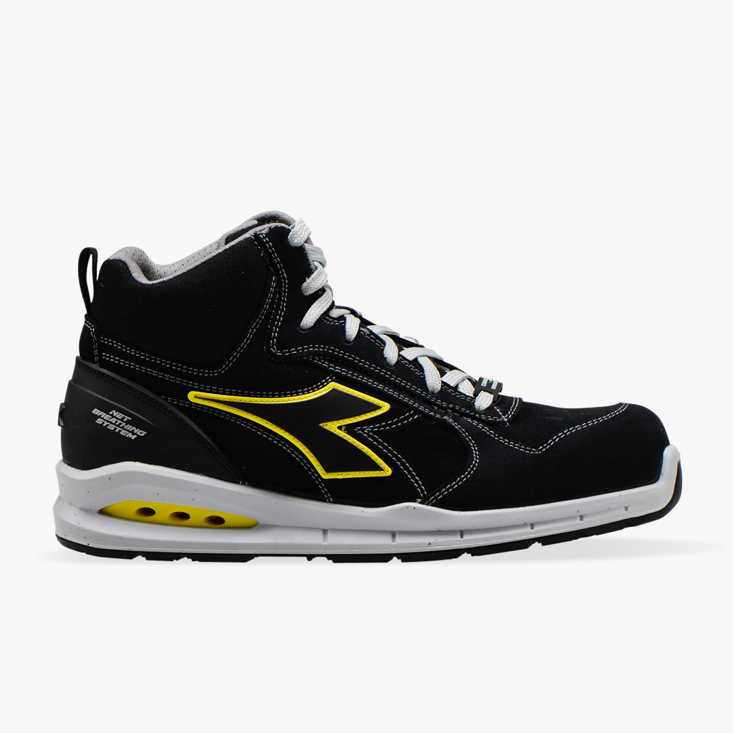 Chaussure de sécurité montante noire DIADORA UTILITY RUN NET AIRBOX MID S3 SRC - 176223C0200