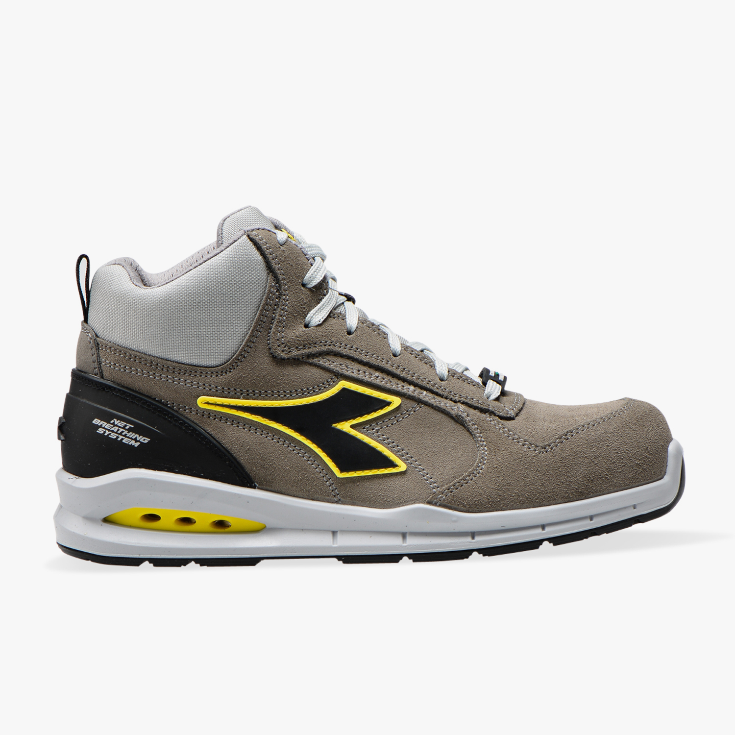 Chaussure de sécurité montante grise DIADORA UTILITY RUN NET AIRBOX MID S3 SRC - 176223C8700