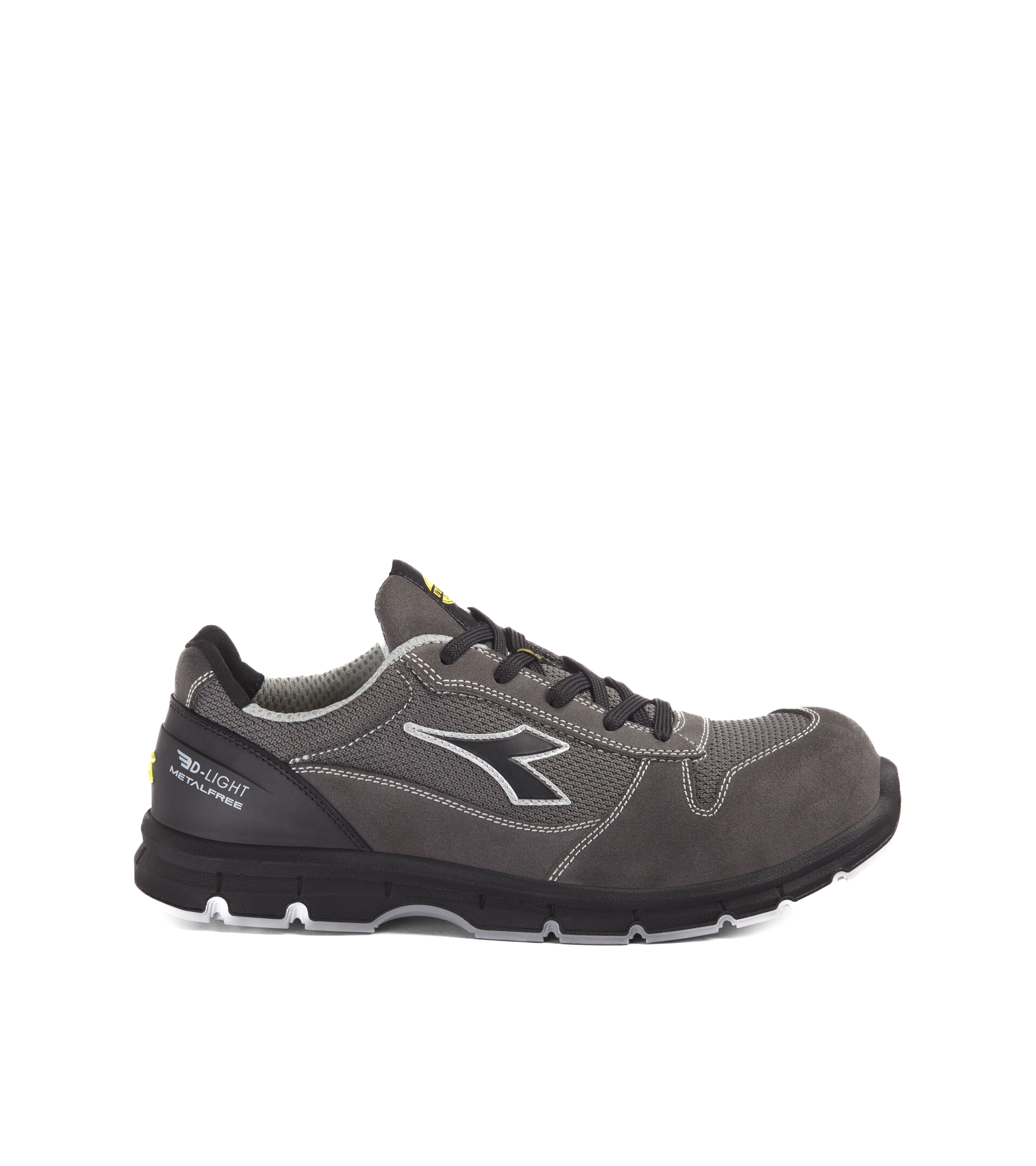 Chaussures de travail DIADORA RUN TEXT LOW MET FREE S1PL FO SR ESD gris - 179897D0443