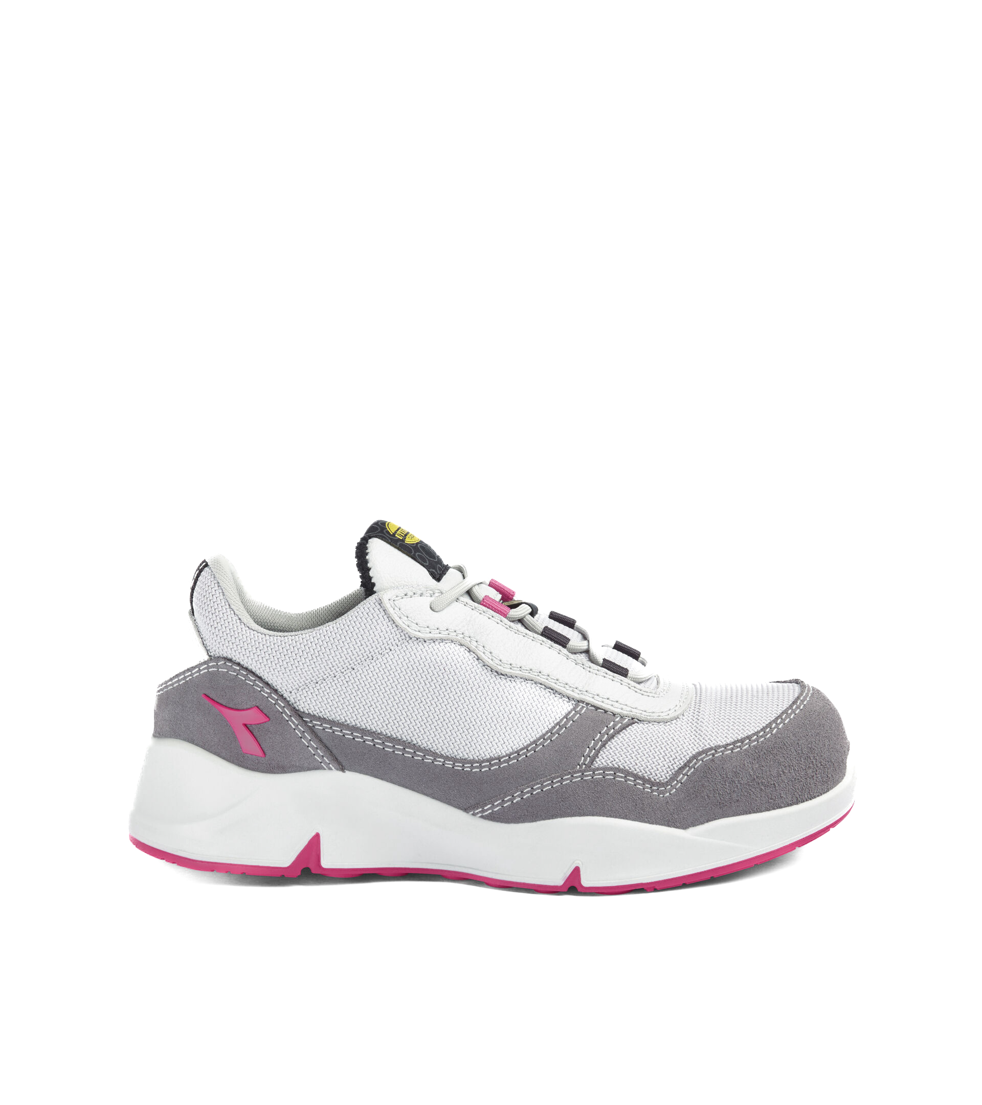 Chaussure de travail femme DIADORA UTILITY ATHENA TEXT LOW S1PL FO SR ESD GRIS VIOLET ROUGE-179903D0459