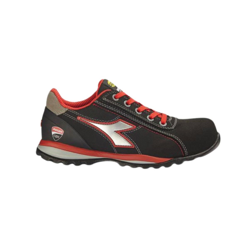 Chaussures de travail rouge/noir DUCATI GLOVE MONSTER LOW S3S FO HRO - 182048C1462