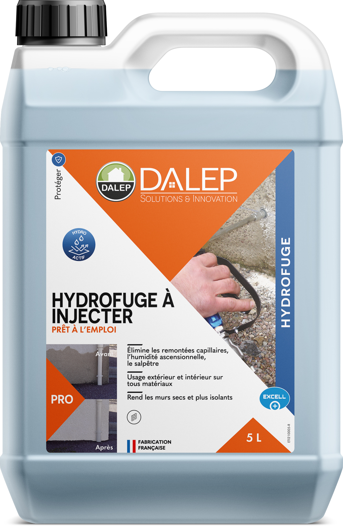 HYDROFUGE À INJECTER Prêt à l'Emploi - Bidon 5 L DALEP - 1.02.0015.03