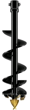 Vrille DIGGA A4 200mm MFT rond 65 mm pour tarière hydraulique - A4TL-08-2-MFT